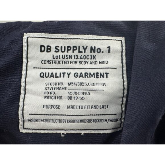 DB Supply Water-Repellent Navy Blue Parka with Hood L NWT Outer Jacket - Picture 5 of 9